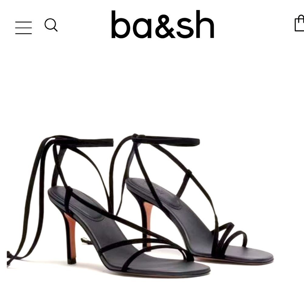 BA&SH black CERYLL heels size 37 brand new with dust bag